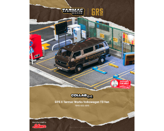 Tarmac Works X Schuco 1:64 GRSX Volkswagen T3 Van – Brown
