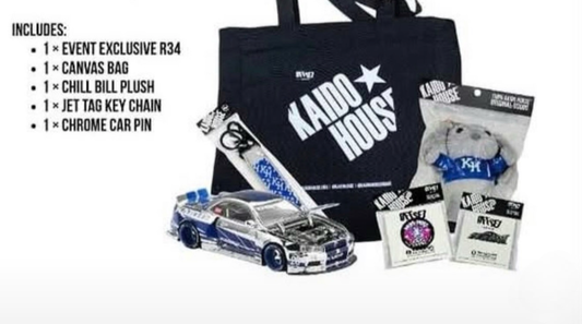 Kaido House 1:64 Nissan Skyline GT-R (R34) Kaido Works KHFF 2026 Tokyo Diecast Club Exclusive