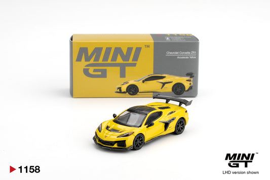 MiniGT 1:64 Chevrolet Corvette ZR1 - Accelerate Yellow #1158