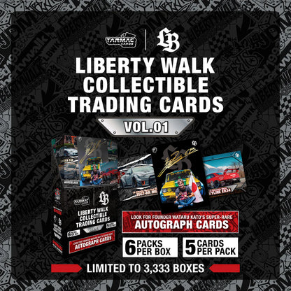 Tarmac Works - Tarmac Cards - Liberty Walk Collectible Trading Cards Vol.01 - 1 Sealed Box (6packs)