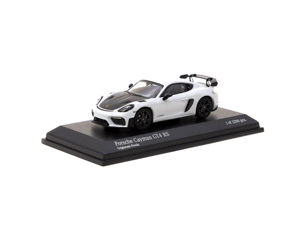 MiniChamps X Tarmac Works 1:64 Porsche Cayman GT4 RS Grigiocam Povolo - Collab64