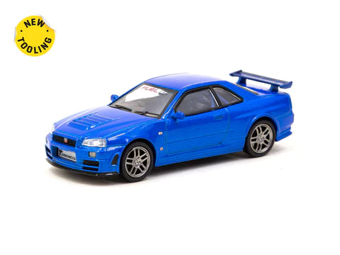 Tarmac Works X Schuco 1:64 Nismo R34 GT-R Z-Tune *FuelFest Tokyo 2023 Exclusive* - Collab64