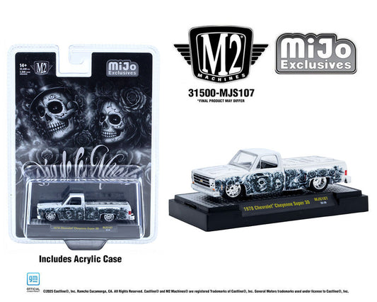 M2 Machines 1:64 2026 “Dia De Los Muertos” 1978 Chevrolet Cheyenne Super 30