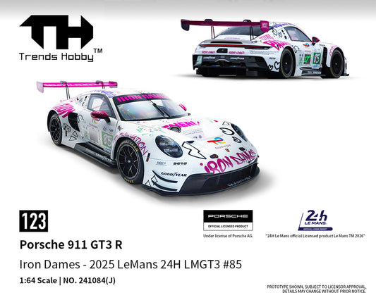 Trends Hobby 1:64 Porsche 911 GT3 R Iron Dames 2025 Le Mans 24H LMGT3 #85