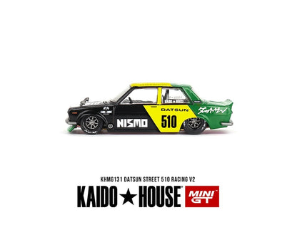 MiniGT X Kaido House 1:64 Datsun Street 510 Racing V2 – Black Yellow