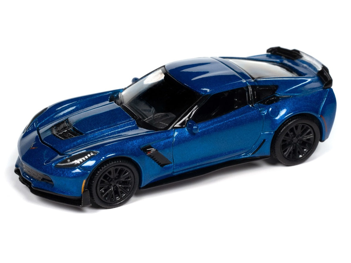 Auto World 1:64 2019 Chevrolet Corvette Z06 – Blue – Special Edition