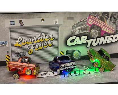 Car Tuned 1:64 Lowriders SHOW GLOW 2025 Series 1 Set Of 8 – L.E.D. Light Up Chassis