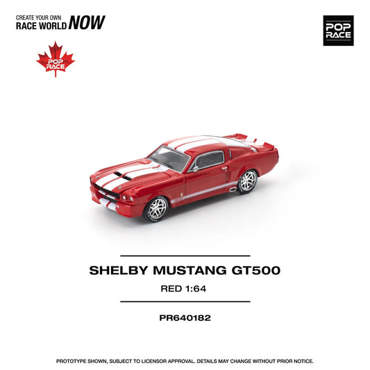 Pop Race 1:64 Shelby Mustang GT500 Red - Canada Exclusive
