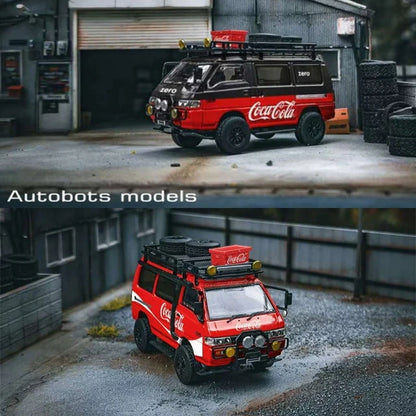 Autobots Models 1:64 Delica Star Wagon 4x4 - Coca Cola