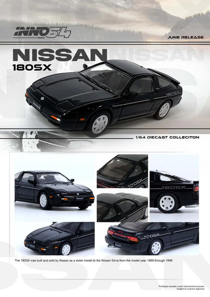 Inno64 1:64 Nissan 180SX Black