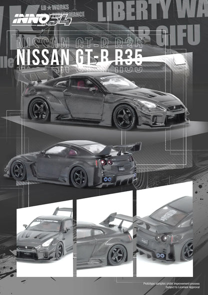 Inno64 1:64 Nissan GT-R (R35) LBWK Super Silhouette 35GT-RR Full Carbon