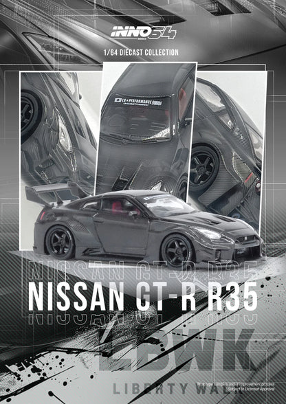 Inno64 1:64 Nissan GT-R (R35) LBWK Super Silhouette 35GT-RR Full Carbon