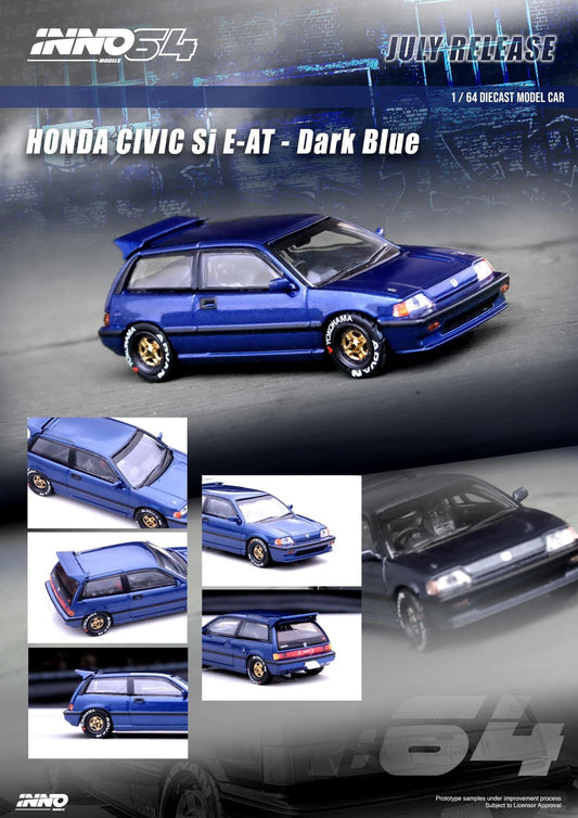Inno64 1:64 Honda Civic SI E-AT - Dark Blue