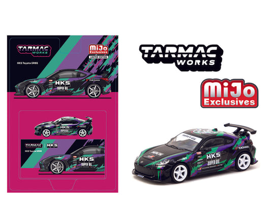 Tarmac Works 1:64 HKS Toyota GR86 – Black – Global64 – Mijo Exclusive