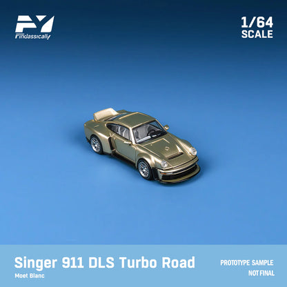 Finclassically 1:64 Porsche Singer DLS Turbo - Gold