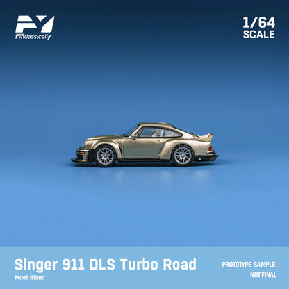 Finclassically 1:64 Porsche Singer DLS Turbo - Gold