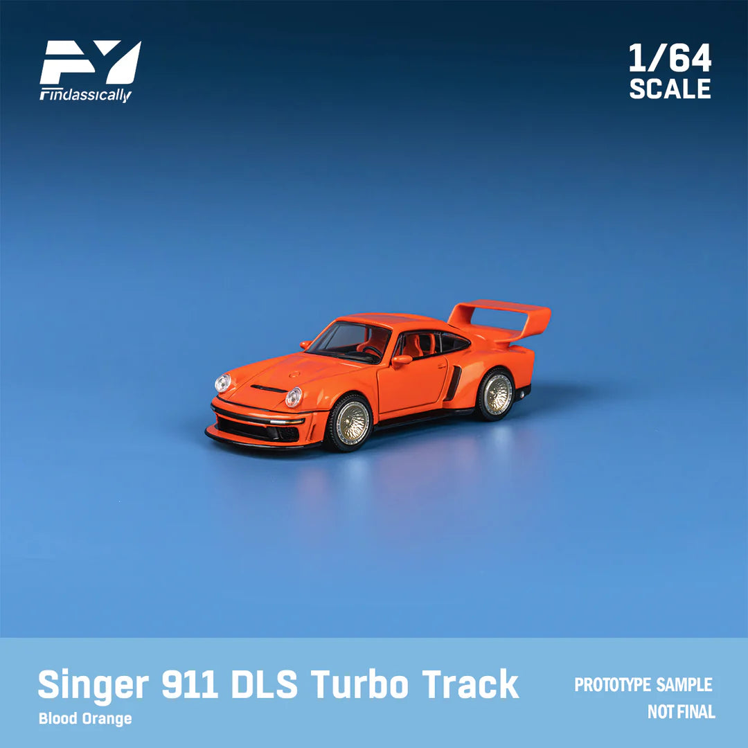 Finclassically 1:64 Porsche Singer DLS Turbo - Orange