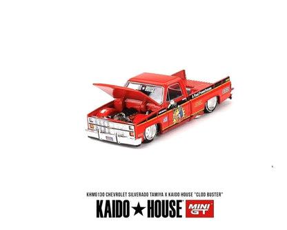 MiniGT X Kaido House 1:64 Chevrolet Silverado Tamiya x Kaido House “CLOD BUSTER” – Orange