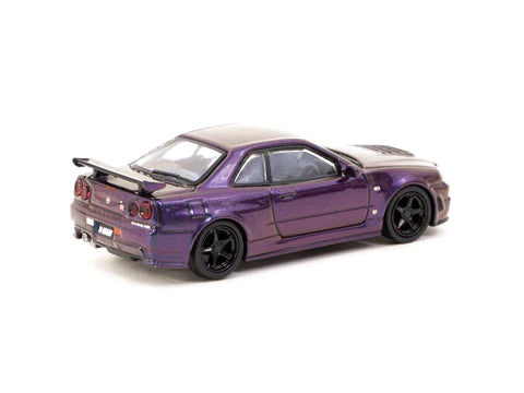 Tarmac Works 1:64 Schuco Nissan Skyline GT-R (R34) Z-tune – Midnight Purple III