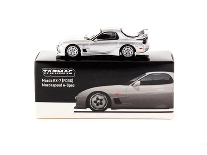 Tarmac Works 1:64 Mazda RX-7 FD3S Mazdaspeed A-Spec – Silver Stone Metallic- Global 64