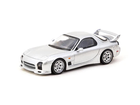 Tarmac Works 1:64 Mazda RX-7 FD3S Mazdaspeed A-Spec – Silver Stone Metallic- Global 64