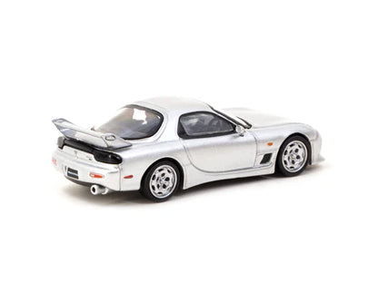 Tarmac Works 1:64 Mazda RX-7 FD3S Mazdaspeed A-Spec – Silver Stone Metallic- Global 64