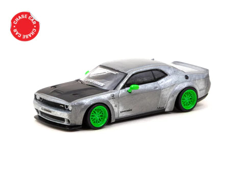 Tarmac Works 1:64 LB-Works Dodge Challenger SRT Hellcat Green Metallic – CHASE