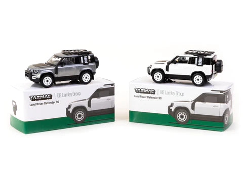 Tarmac Works 1:64 Land Rover Defender 90 – Silver Metallic - CHASE