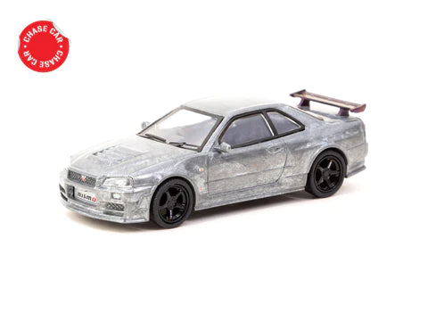 Tarmac Works X Schuco 1:64 Nismo R34 GT-R Z-tune Midnight Purple III - CHASE