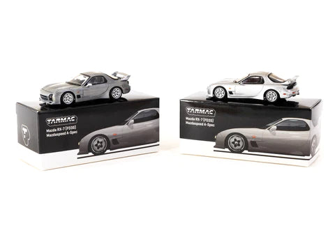 Tarmac Works 1:64 Mazda RX-7 FD3S Mazdaspeed A-Spec – Silver Stone Metallic- CHASE