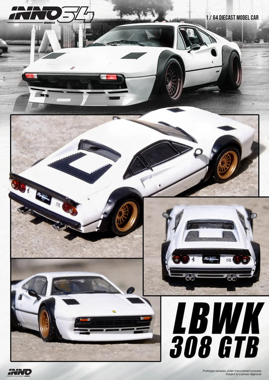 Inno64 1:64 LBWK 308 GTB - White