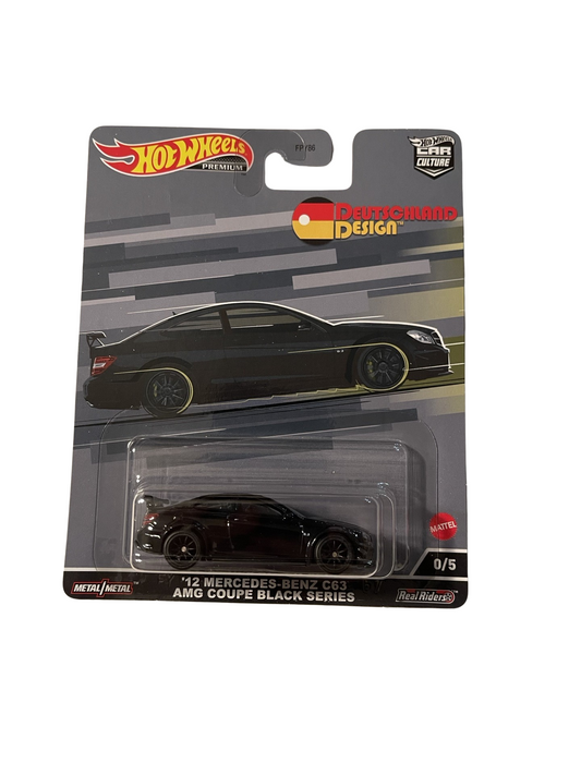 Hot Wheels 1:64 Premium Car Culture Deutschland Design Mercedes C63 AMG Black Series Coupe Chase 0/5