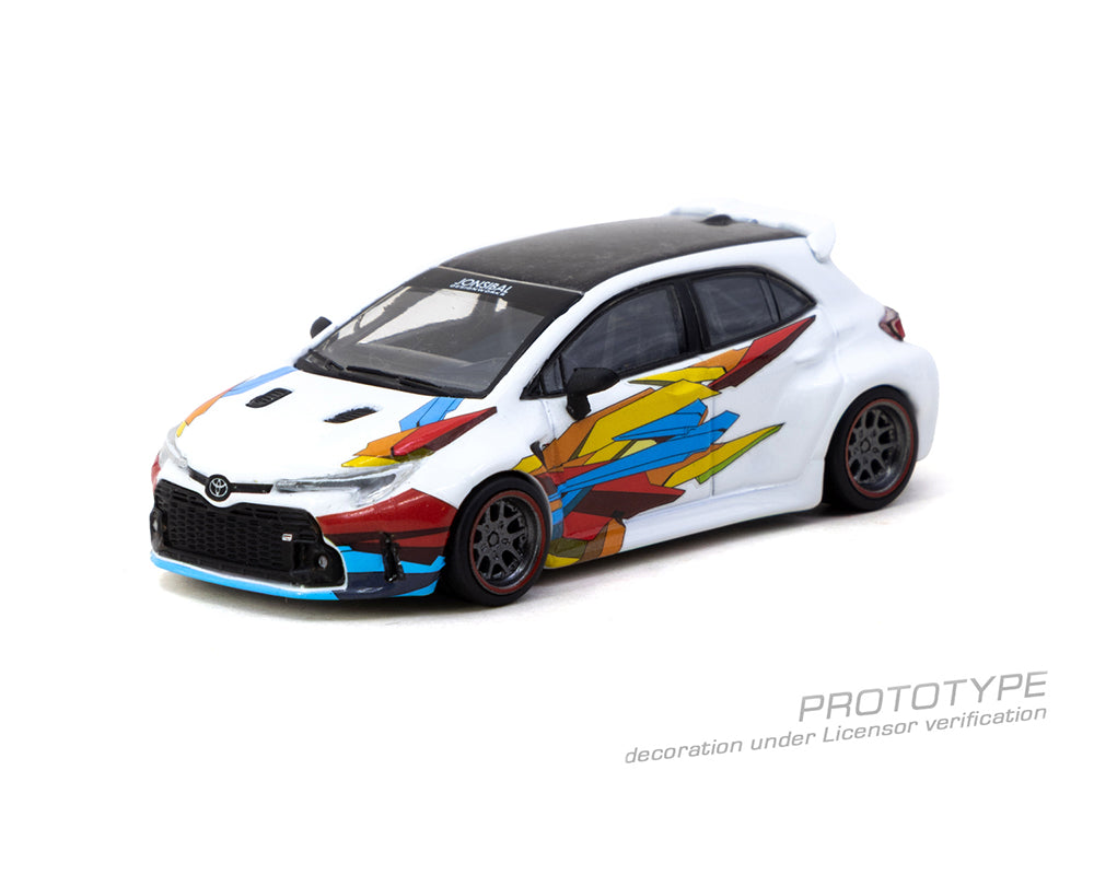 Tarmac Works 1:64 Toyota Corolla Widebody Jon Sibal – White