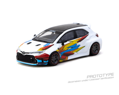 Tarmac Works 1:64 Toyota Corolla Widebody Jon Sibal – White