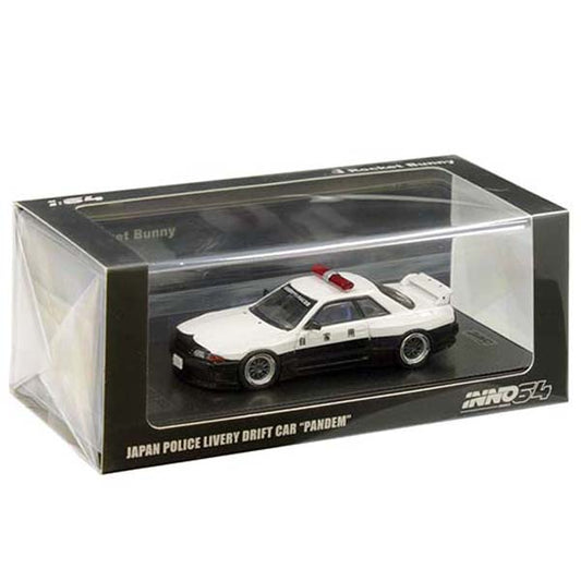 Inno64 1:64 Nissan Skyline GT-R R32 Pandem Rocket Bunny Japan Police Drift Car
