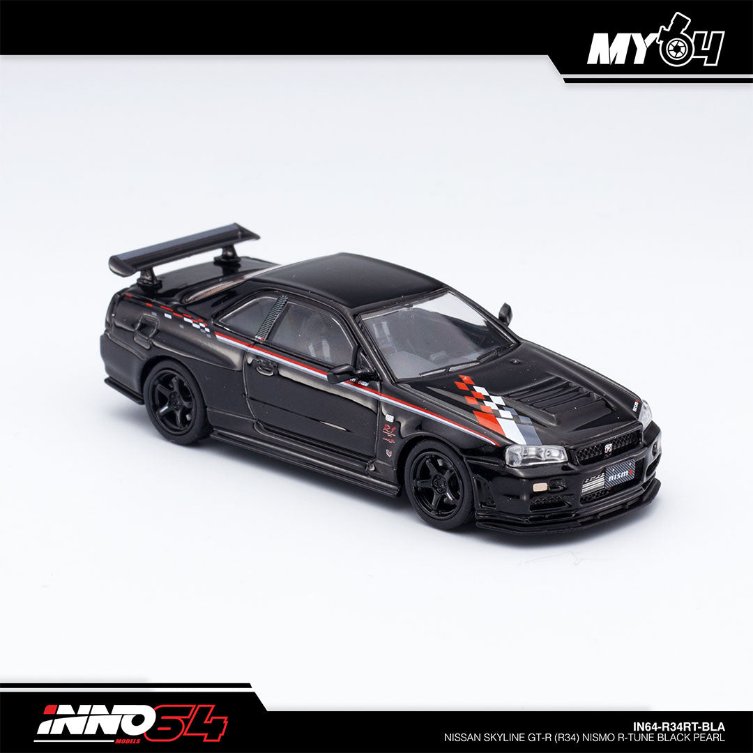 Inno64 1:64 Nissan Skyline GT-R R34 Nismo R-Tune - Black