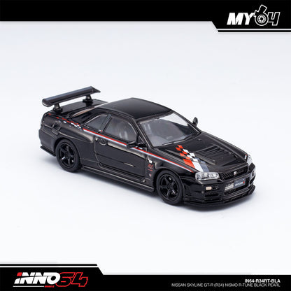 Inno64 1:64 Nissan Skyline GT-R R34 Nismo R-Tune - Black