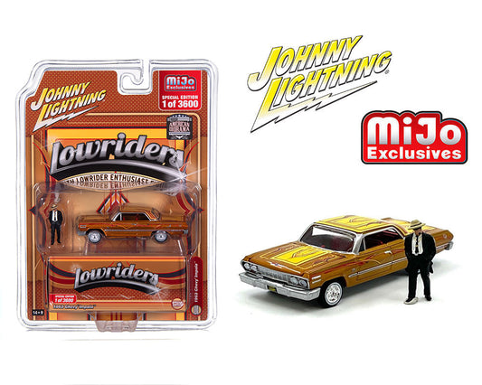 Johnny Lightning 1:64 Lowriders 1963 Chevrolet Impala with American Diorama Figure – MiJo Exclusive