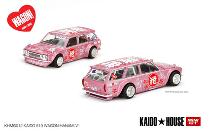 Kaido House 1:64 Datsun KAIDO 510 Wagon Hanami V1 - Regular & Chase PAIR