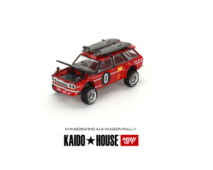 MiniGT X Kaido House 1:64 Datsun 510 Wagon Kaido GT Surf Safari RS V2 – Red