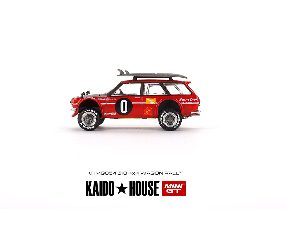 MiniGT X Kaido House 1:64 Datsun 510 Wagon Kaido GT Surf Safari RS V2 – Red