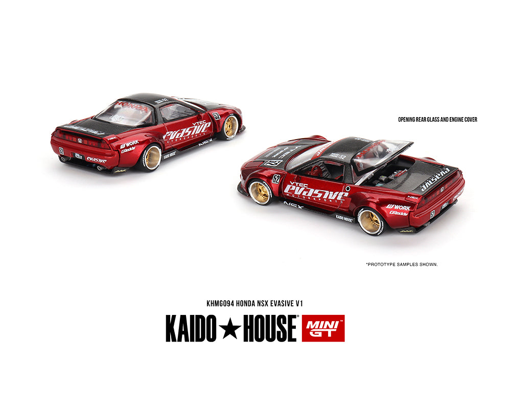 MiniGT X Kaido House 1:64 Honda NSX Evasive V1 - Red