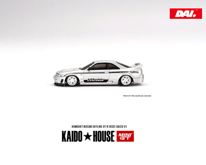 MiniGT X Kaido House 1:64 Nissan Skyline GT-R (R33) DAI33 V1 - Silver