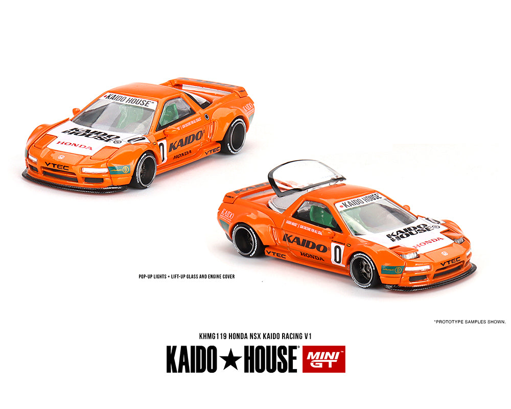 MiniGT X Kaido House 1:64 Honda NSX Kaido Racing V1 – Orange