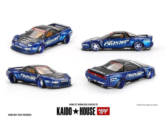 MiniGT X Kaido House 1:64 Honda NSX Evasive V2 – Blue