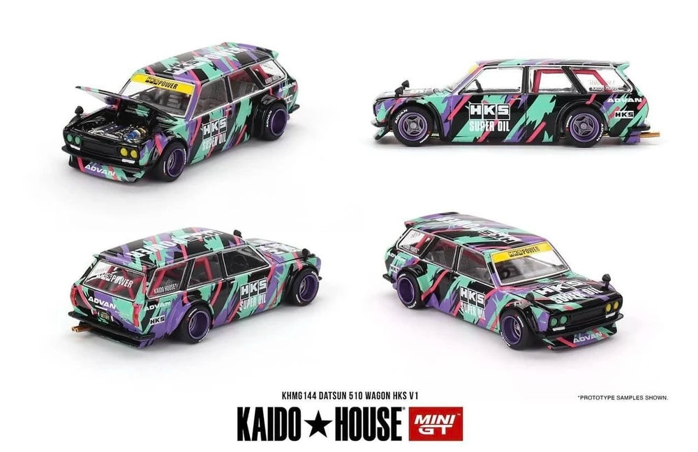 Kaido House 1:64 Datsun 510 Wagon HKS V1 - Regular & Chase PAIR