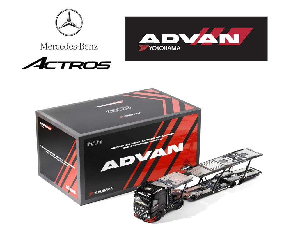 GCD 1:64 Mercedes-Benz AMG Actros Auto ADVAN Yokohama Transporter