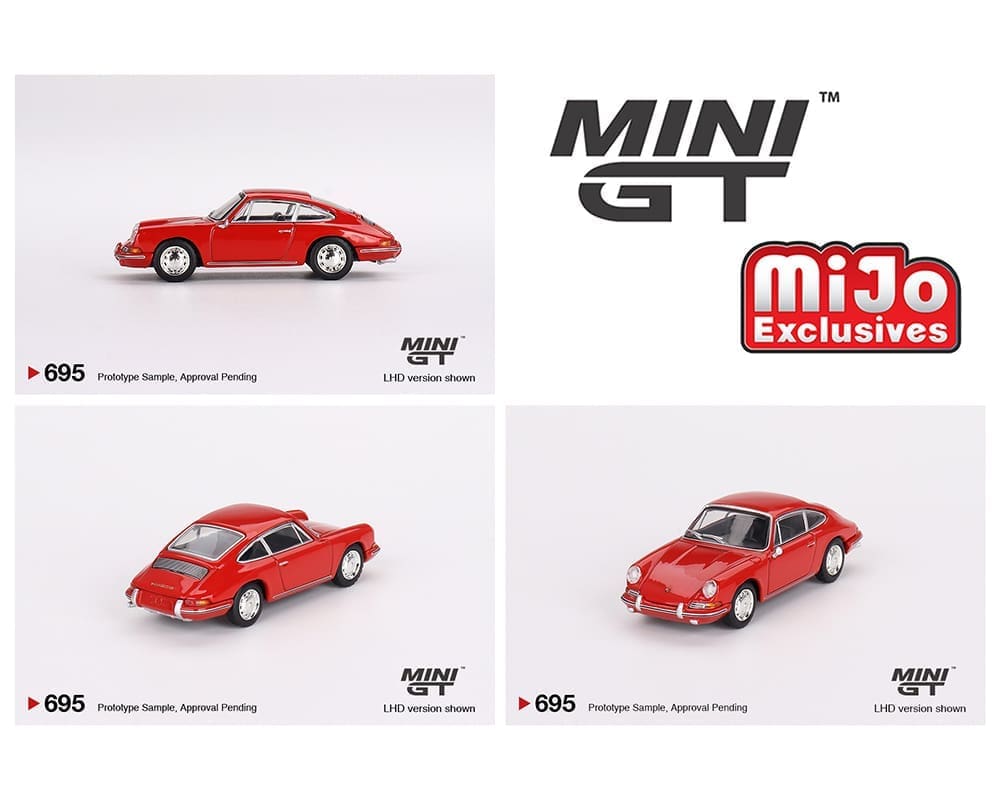 MiniGT 1:64 Porsche 901 1963 – Signal Red - MiJo Exclusive #695