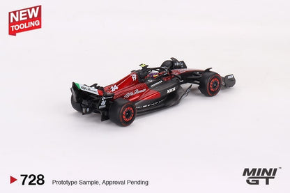 MiniGT 1:64 Alfa Romeo C43 #24 Zhou Guanyu 2023 F1 2023 Australian GP - MiJo Exclusive #728