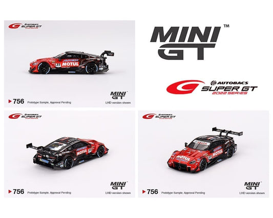 MiniGT 1:64 Super GT Series Nissan Z GT500 #23 “MOTUL AUTECH Z” NISMO 2023 – Japan Exclusive #756